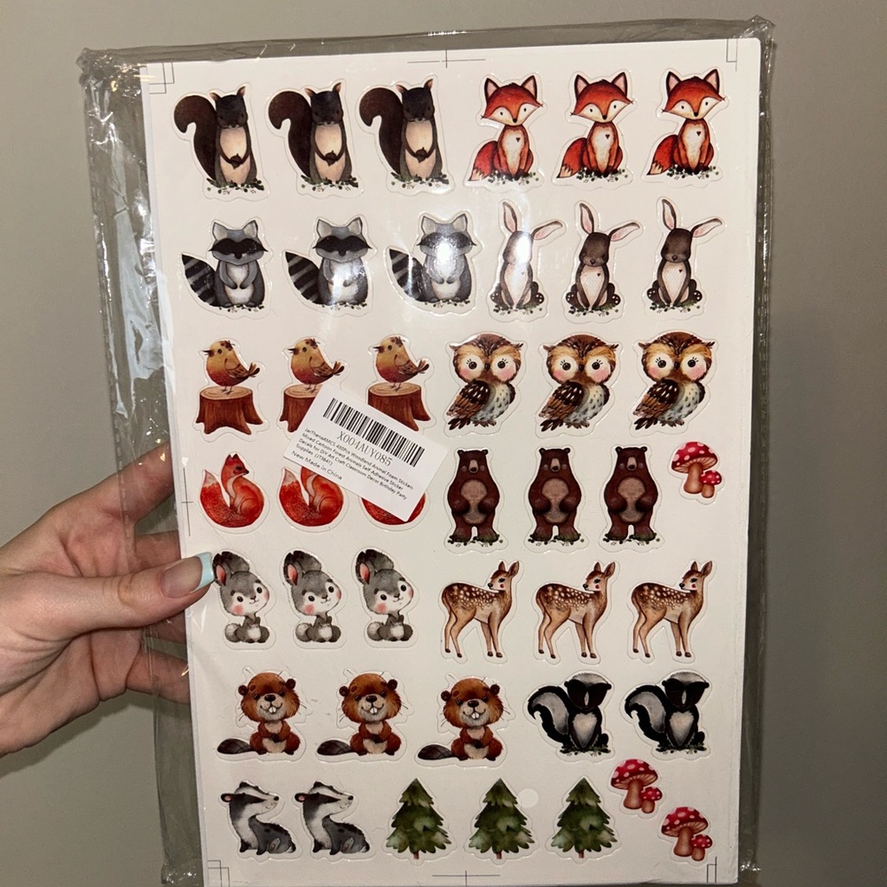 Animal Puffy Sticker Sheets